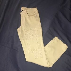 American eagle cream colored jeans